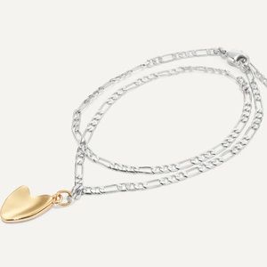 Jenny Bird two tone heart wrap bracelet